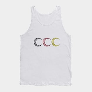 Colorful Henna Crescent Moon Tank Top